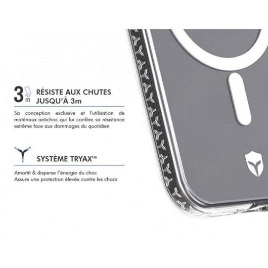 Cover Force Case Air MagSafe Trasparente Polimero Rinforzato Anti-ingiallimento per iPhone Air