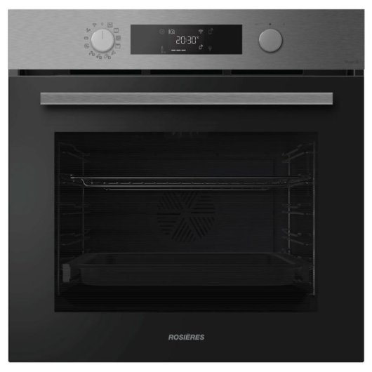 Horno Multifunción Rosieres RO6 C5AB3EYTX 78L 60cm Pirolítico/Hidrolítico A++ AirFryer WiFi Inox