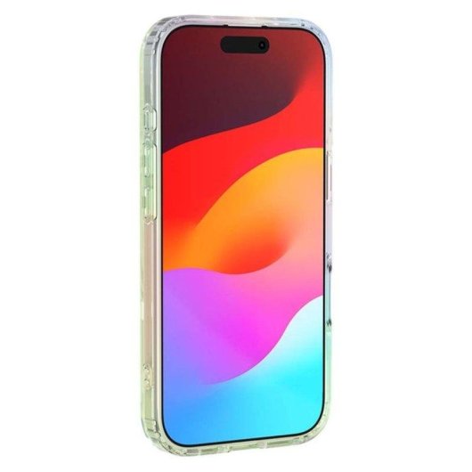 Capa Bigben Híbrida TPU PC Iridescente Holográfica Antichoque para iPhone 17