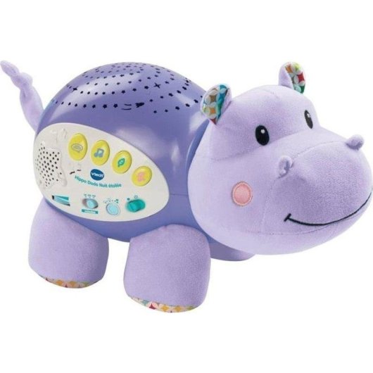 Projetor VTech Hippo Dodo Nuit Étoilée Peluche Multicolor Sensor Sonoro