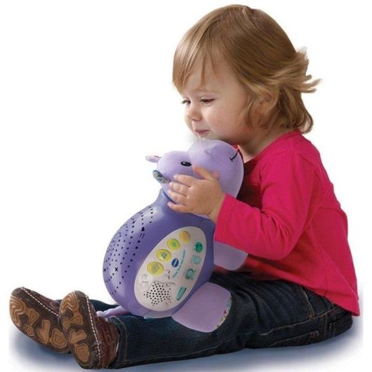 Projetor VTech Hippo Dodo Nuit Étoilée Peluche Multicolor Sensor Sonoro