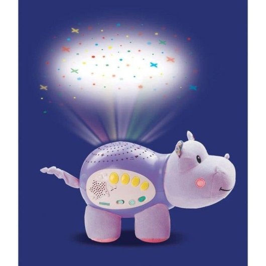 Projetor VTech Hippo Dodo Nuit Étoilée Peluche Multicolor Sensor Sonoro