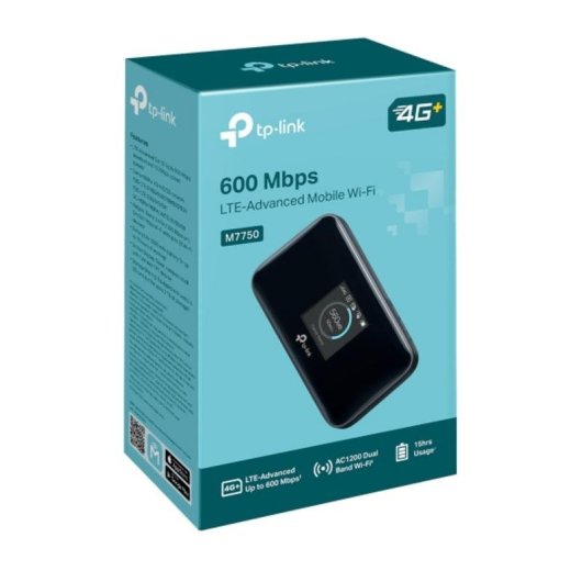 Router TP-Link M7750 WiFi 5 600Mbps 4G LTE Tragbar mit TFT-Display