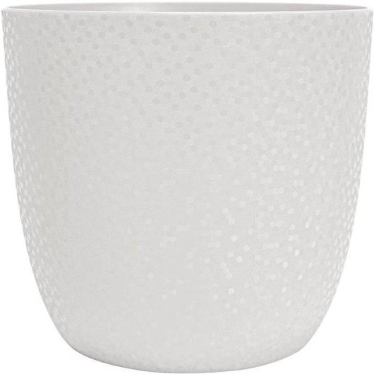 Pote EDA Opale Blanche Ivoire Ø29,5 cm 14,8 L - Design Facettes