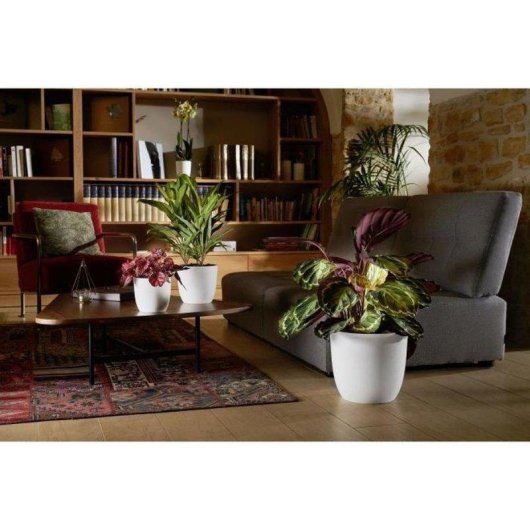 Pote EDA Opale Blanche Ivoire Ø29,5 cm 14,8 L - Design Facettes