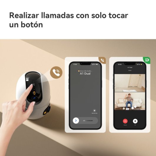 Câmera de vigilância Imou A1 Dual 6MP 2K Visão Noturna Interna Áudio Bidirecional