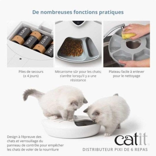 Catit Pixi Smart Distributore Automatico Gatto Display Táctil LCD Wi-Fi 6 Razioni