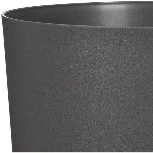 Macetero Deroma 236 13 L Negro Mate Texturizado