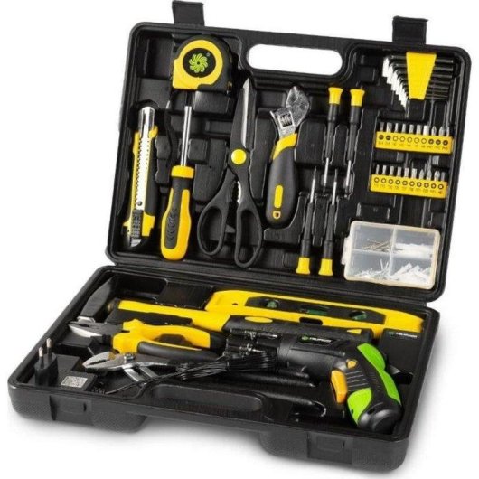 Set Atornillador Inalámbrico Fieldmann FDG 5018-108AR 108 Piezas 3,6 V Li-ion con Maletín