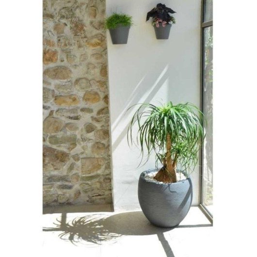 Pot rond EDA Graphit Ø50 cm 46 L Gris Anthracite Mate