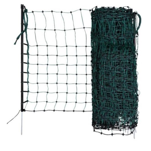 Filet Kerbl RabbitNet 25 m x 65 cm Vert pour Lapins et Animaux