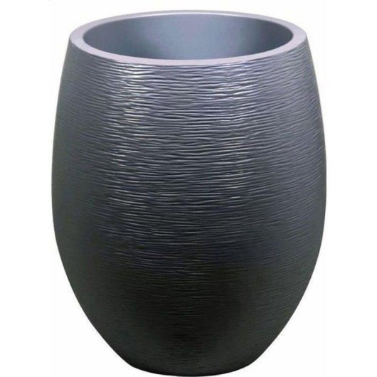 Pot Rond EDA Egg Graphit 53L Ø50x60cm Gris Antracite