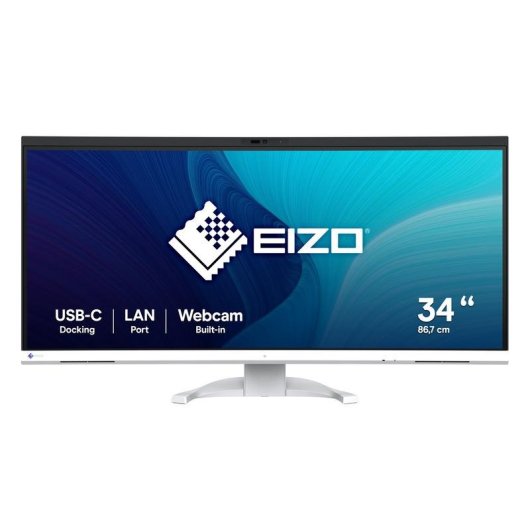 Monitor EIZO FlexScan EV3450XC-WT 34,1" UltraWide Quad HD IPS Curved 5ms Höhenverstellung