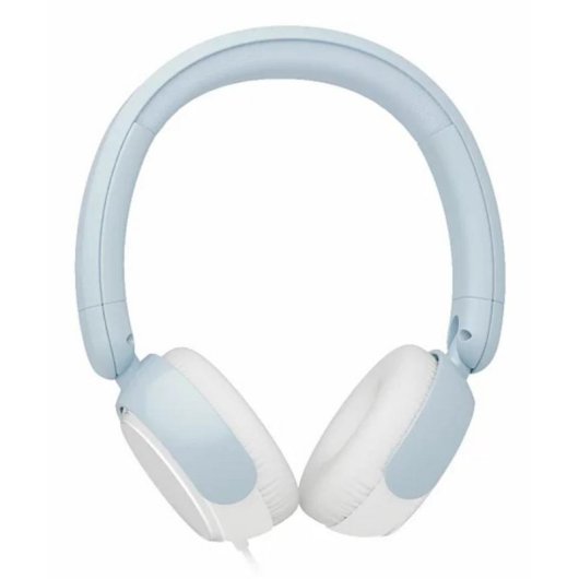 Auriculares Philips TAK2000BL/00 com cabo, microfone integrado, design ajustável azul