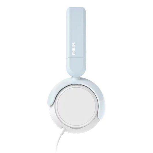 Auriculares Philips TAK2000BL/00 com cabo, microfone integrado, design ajustável azul
