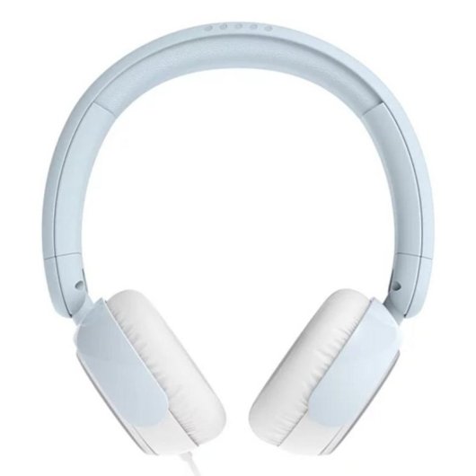 Auriculares Philips TAK2000BL/00 com cabo, microfone integrado, design ajustável azul