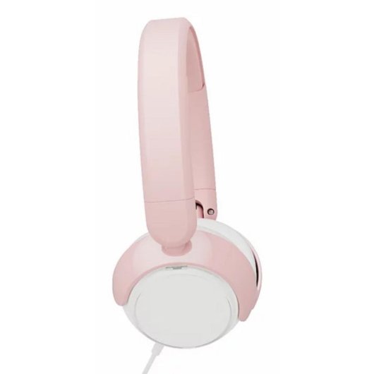 Auriculares Philips TAK2000PK/00 com cabo, microfone integrado, design ajustável rosa