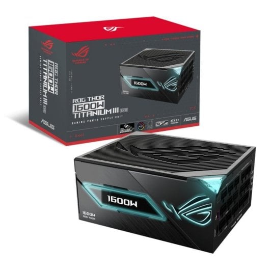Source d'Alimentation ASUS ROG THOR-1600T3-GAMING-EVO 1600W 80 PLUS Titanium modulaire OLED