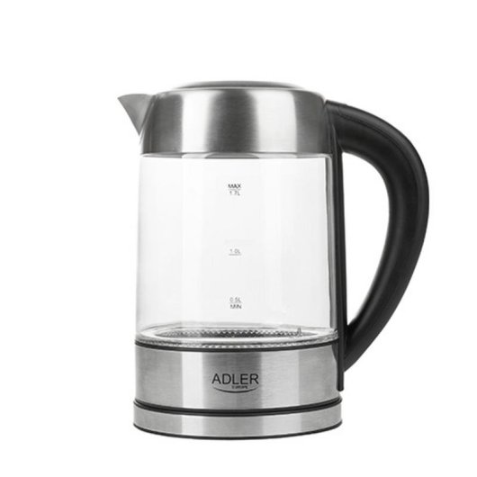 Tetera eléctrica Adler AD 1247 NEW 1,7 L 2200 W Vidrio LCD