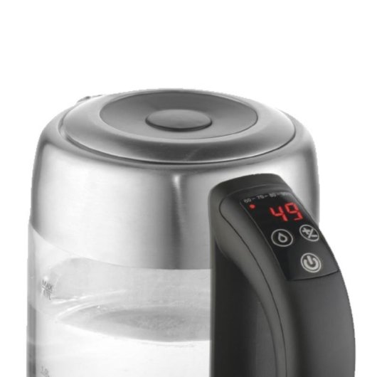 Tetera eléctrica Adler AD 1247 NEW 1,7 L 2200 W Vidrio LCD