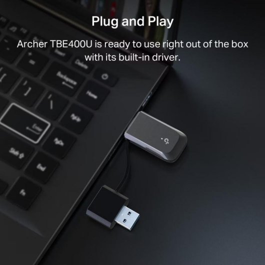 Adaptador Wi-Fi TP-Link Archer TBE400U Tri-Band Wi-Fi 7 6,30 Gbit/s USB 3.0