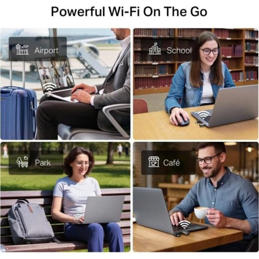 Adaptador Wi-Fi TP-Link Archer TBE400U Tri-Band Wi-Fi 7 6,30 Gbit/s USB 3.0