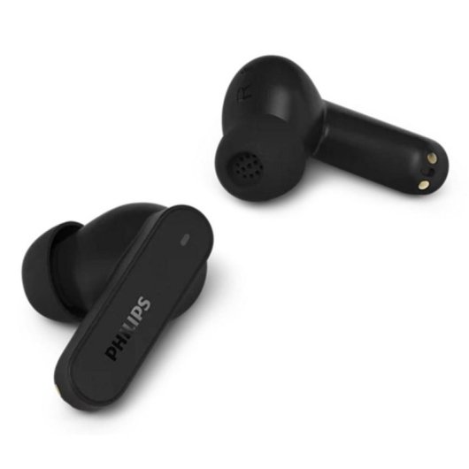 Auriculares Philips TAT3000BK/00 sem fios Bluetooth com Cancelamento híbrido de ruído, microfone, preto
