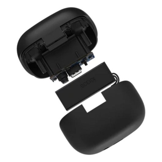 Auriculares Philips TAT3000BK/00 sem fios Bluetooth com Cancelamento híbrido de ruído, microfone, preto