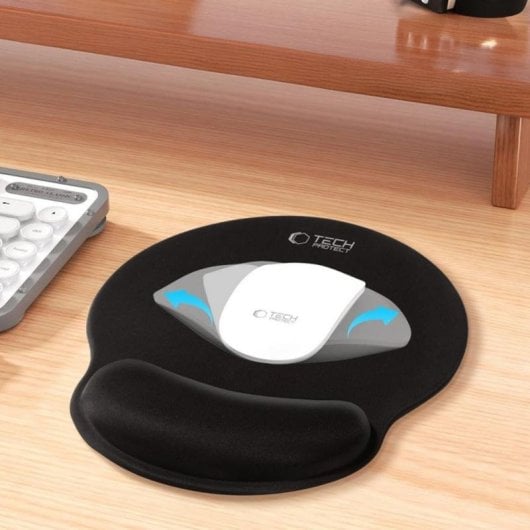 Tappetino Mouse Goobay A200 Poggia Polso Gel Antiscivolo