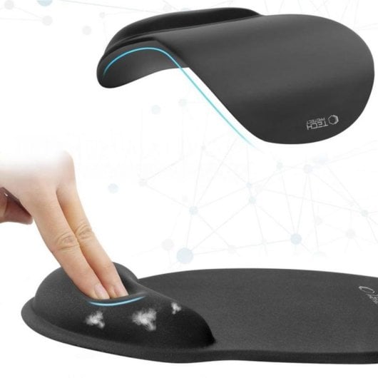 Tappetino Mouse Goobay A200 Poggia Polso Gel Antiscivolo