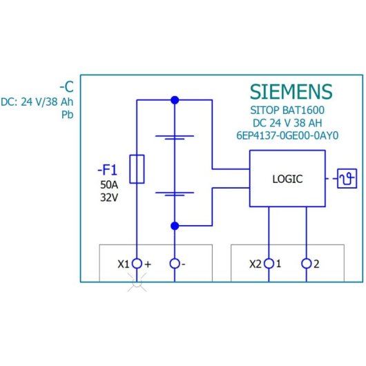 Bateria Siemens 6EP4137-0GE00-0AY0 para Sistemas UPS