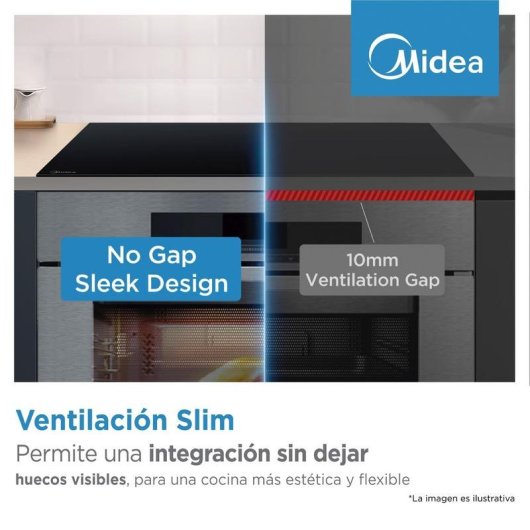 Placa de Indução Midea 2 Zonas Flex WiFi 7400 W