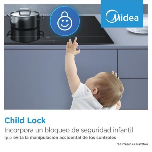 Placa de Indução Midea 2 Zonas Flex WiFi 7400 W