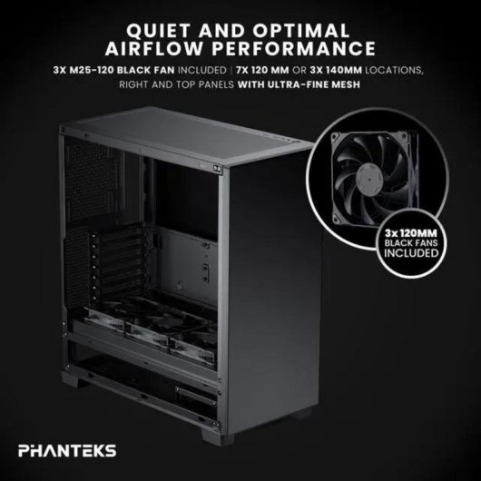 Case PC Phanteks XT Pro Silent Pannelli Solidi USB-C 3.2