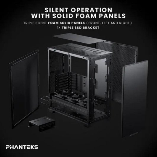 Case PC Phanteks XT Pro Silent Pannelli Solidi USB-C 3.2
