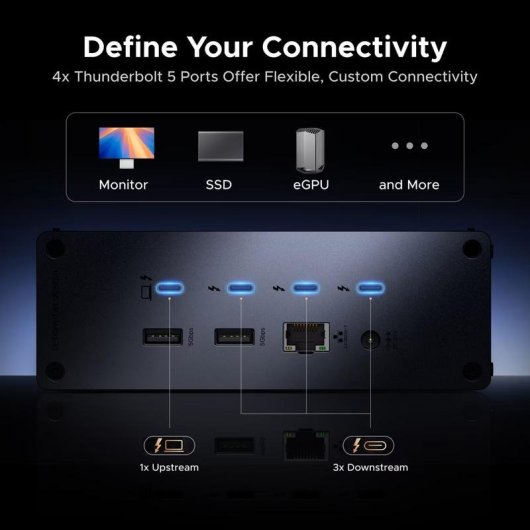 Docking Station Ugreen U715 13 Ports Thunderbolt 5 140W