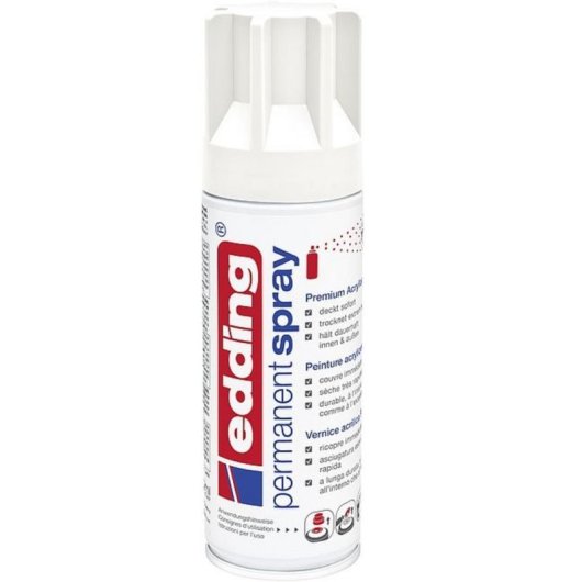 Peinture acrylique en aérosol Edding 5200 blanc mat 200 ml