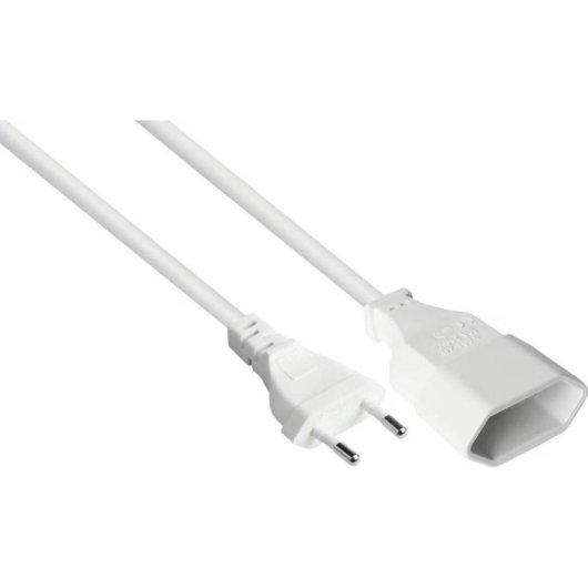 Cabo de extensão elétrico Varia 5m enchufe tipo C branco