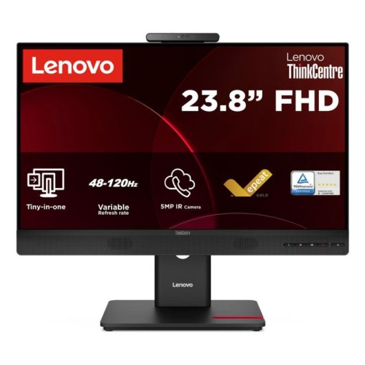 Écran PC Lenovo ThinkCentre TIO24 Gen6 23,8" Full HD 120Hz IPS Hauteur réglable