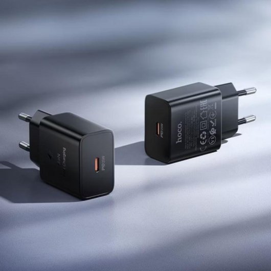 Cargador USB-C Hoco N76 25W Carga Rápida PD QC