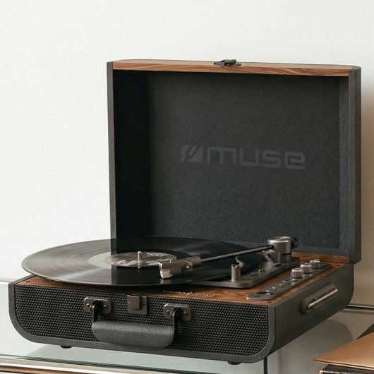 Tocadiscos Muse MT-208 AT Bluetooth 4.0 con Altavoces Integrados y USB