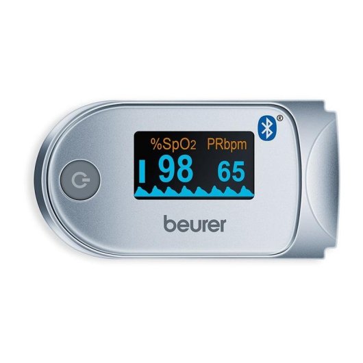 Oxímetro de pulso Beurer con Bluetooth y pantalla a color