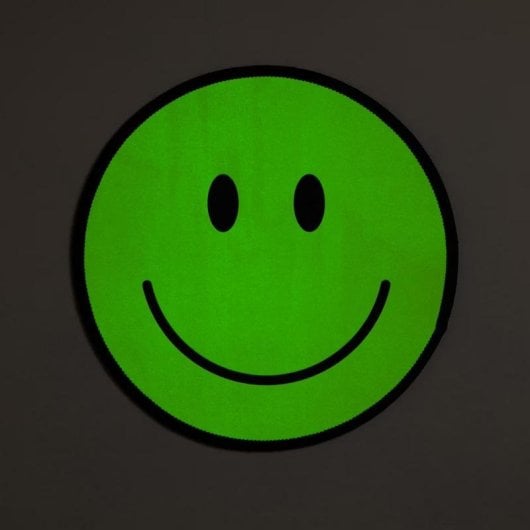 Tapete de rato Mustard Happy Face antiderrapante 240 x 200 mm