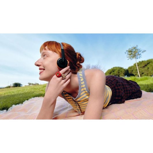 Auriculares Philips TAMS1BK/00 inalámbricos Bluetooth con micrófono y USB-C negro