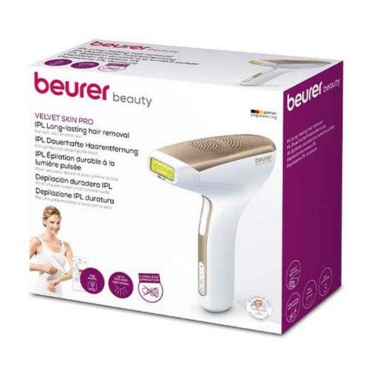 Épilateur Lumière Pulsée IPL Beurer sans Fil 6 Niveaux 2 Accessoires