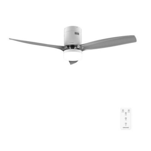 Deckenventilator mit Licht Cecotec EnergySilence Aero 5400 White 40W 132cm DC-Motor 6 Stufen Fernbedienung Timer Sommer/Winter
