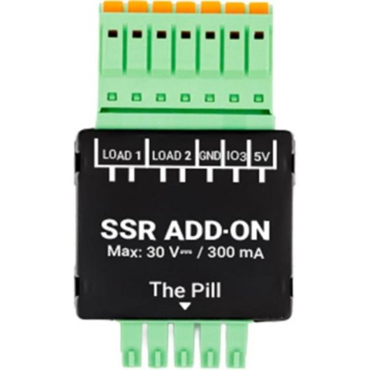 Relé Wi-Fi Shelly The Pill SSR Add-on Control iluminación y ventilador DC