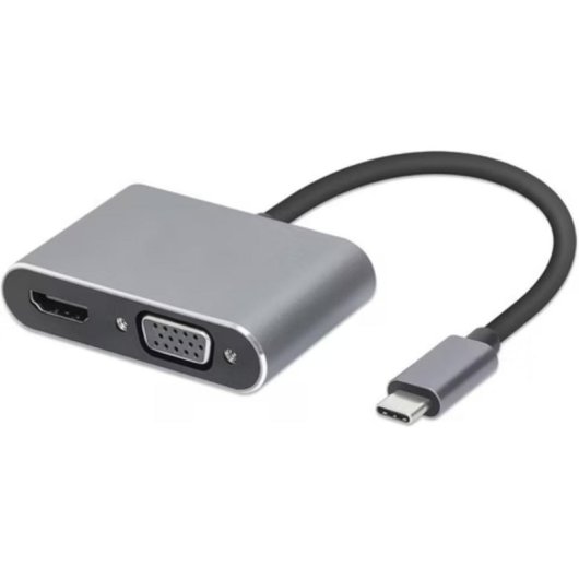 Hub USB iBox 4 en 1 USB-C HDMI VGA Charge 100W