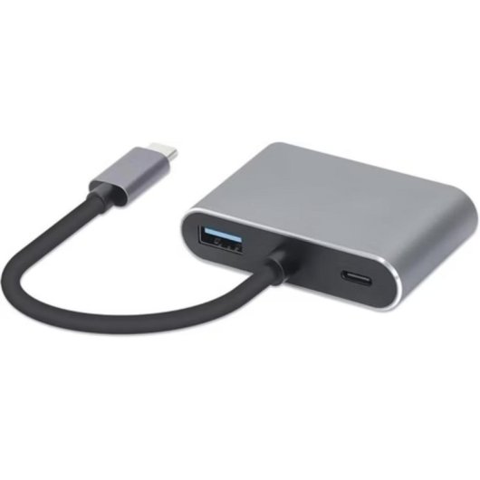 Hub USB iBox 4 en 1 USB-C HDMI VGA Charge 100W