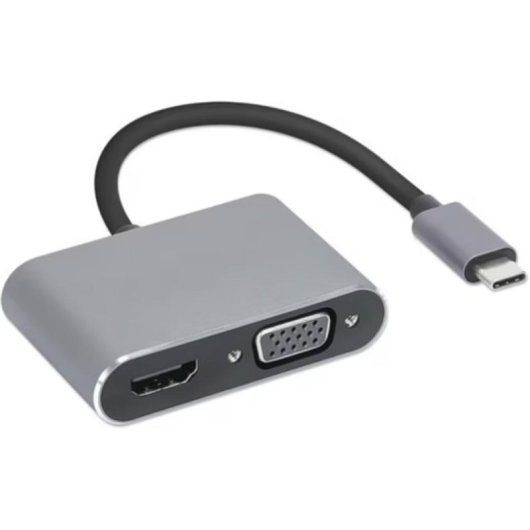 Hub USB iBox 4 en 1 USB-C HDMI VGA Charge 100W